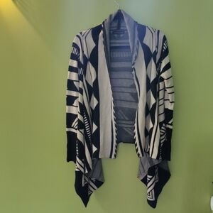 Geometric Black and White Women's Sweater